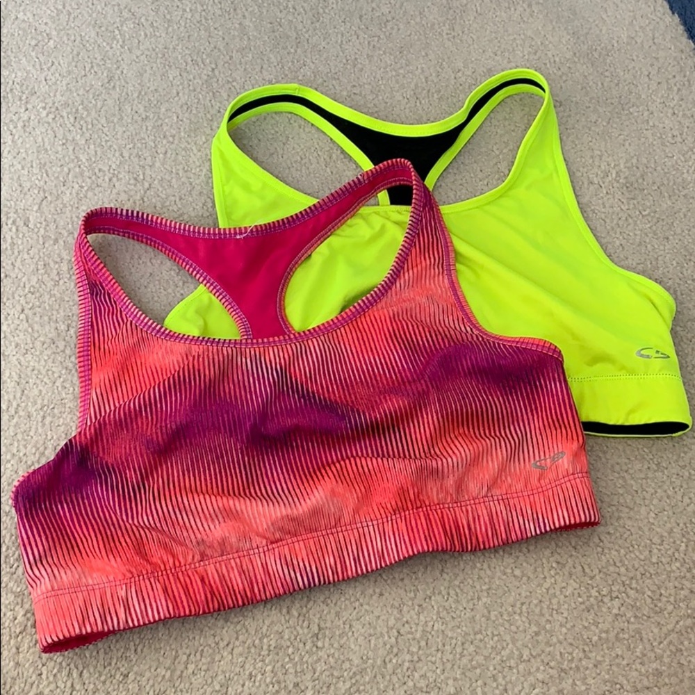 Reversible Sports Bras -Set of 2, Size XL